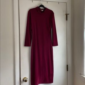 Burgundy dress